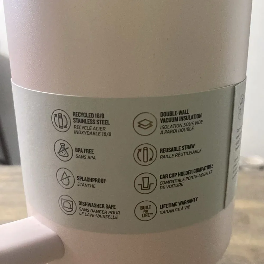 NWT- STANLEY- Quencher H2.0 tumbler- Rose Quartz- 40oz - Picture 5 of 8